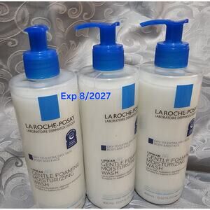 LA ROCHE POSAY LIPIKAR AP+ GENTLE FOAMING MOISTURIZING WASH 13.52 OZ (LOT OF 3)